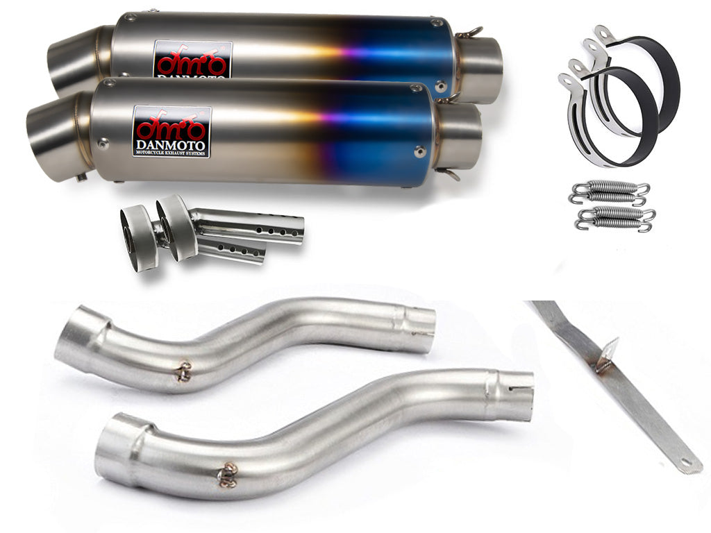 DUCATI MonsterS4R 2004-2006 TITANIUM GP Slip-on muffler - DANMOTO EXHAUSTS