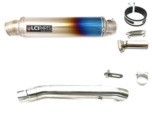 Suzuki GSX400 Impulse (GK79A) 1994-2003 LCIPARTS ラウンドフルチタンスリップオンマフラー