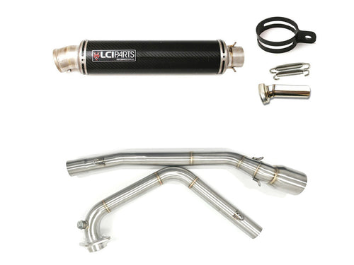 Suzuki NINJA ZX-25R / ZX-25R SE 2020-2023 LCIPARTS ラウンドチタンカーボンフルエキゾーストマフラー