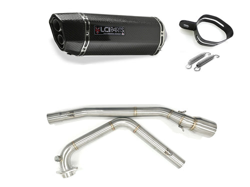 Suzuki NINJA ZX-25R / ZX-25R SE 2020-2023 LCIPARTS ツインエンド　カーボン フルエキゾーストマフラー