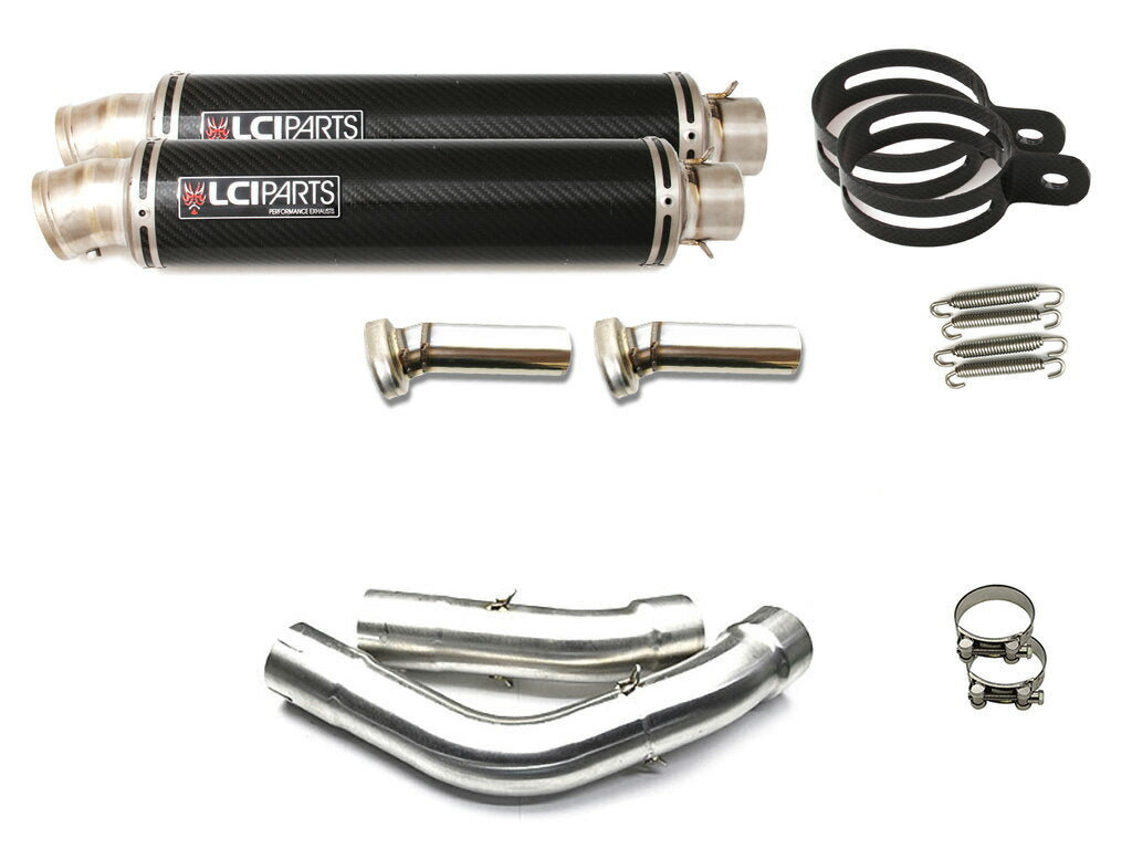 Yamaha YZF-R1 2009-2014 LCIPARTS ラウンドチタンカーボンスリップオンマフラー