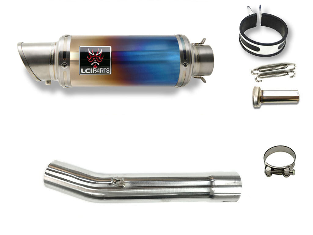 Yamaha YZF-R6 2003-2005 LCIPARTS SHORT TITANIUM SLIP-ON MUFFLER ...