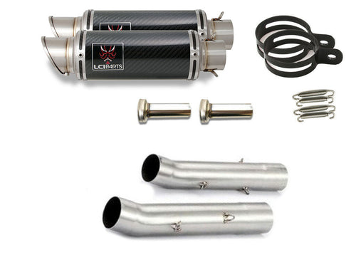 Aprilia RSV Mille 2004-2008 LCISHORT CARBON SLIP-ON MUFFLER