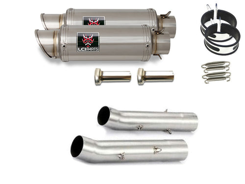 Aprilia TUONO TUONO 2006-2010 LCISHORT STAINLESS steel SLIP-ON MUFFLER