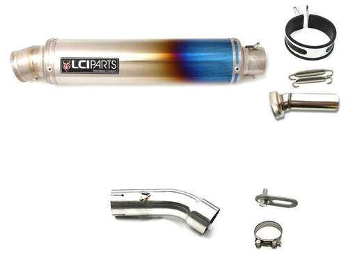 BMW C650GT 2012-2015  LCIROUND TITANIUM SLIP-ON MUFFLER