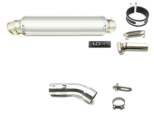 BMW C650GT 2012-2015  LCIROUND STAINLESS steel SLIP-ON MUFFLER