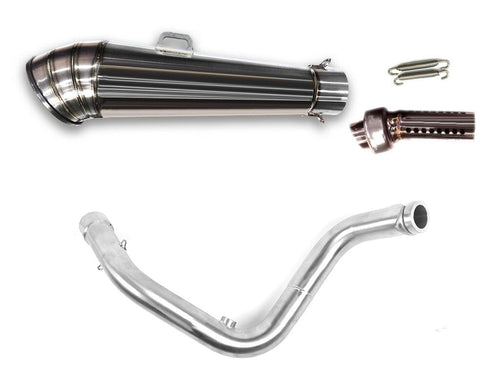 BMW G310R G310GS 2016-2023 LCIPARTS GP STAINLESS steel Silencer Stainless Full Exhaust Muffler