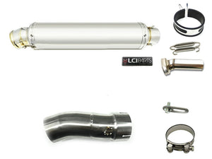 BMW R1200GS 2013-2019 LCIROUND STAINLESS steel SLIP-ON MUFFLER