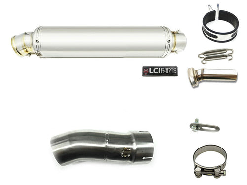 BMW R1200RS 2015-2019 LCIROUND STAINLESS steel SLIP-ON MUFFLER