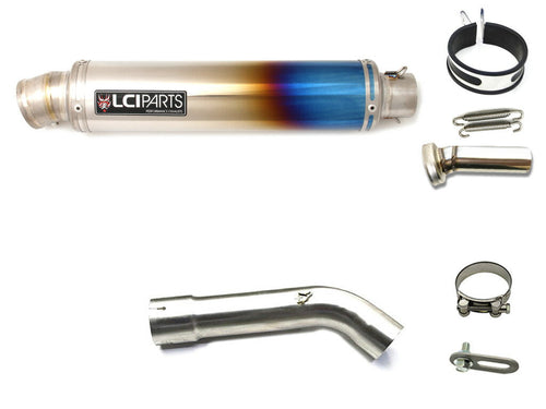 BMW R1200RT/R 2010-2013 LCIROUND TITANIUM SLIP-ON MUFFLER