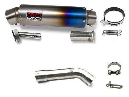 BMW R1200RT/R 2010-2013 TITANIUM GP Slip-on muffler - DANMOTO EXHAUSTS