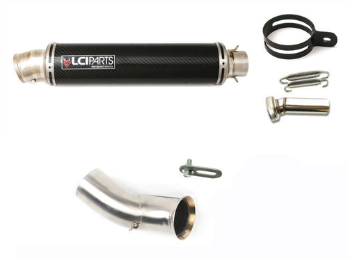 DUCATI Hyper Motard / Hyper strada 821 939 2013-2018 LCIROUND TITANIUMDry carbon SLIP-ON MUFFLER