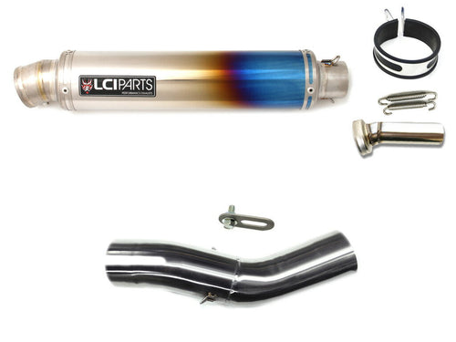 DUCATI Monster1200 2014- LCIROUND TITANIUM SLIP-ON MUFFLER