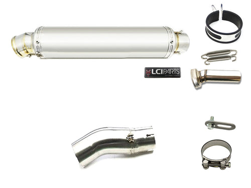 KAWASAKI NINJA H2SX / H2SX SE 2022-2024 (8BL-ZXT02P) LCIPARTS LCI ROUND STAINLESS steel SLIP-ON MUFFLER