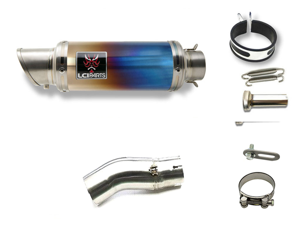 KAWASAKI NINJA1000 Z1000SX 2020-2024 LCIPARTS LCI SHORT TITANIUM SLIP-ON MUFFLER