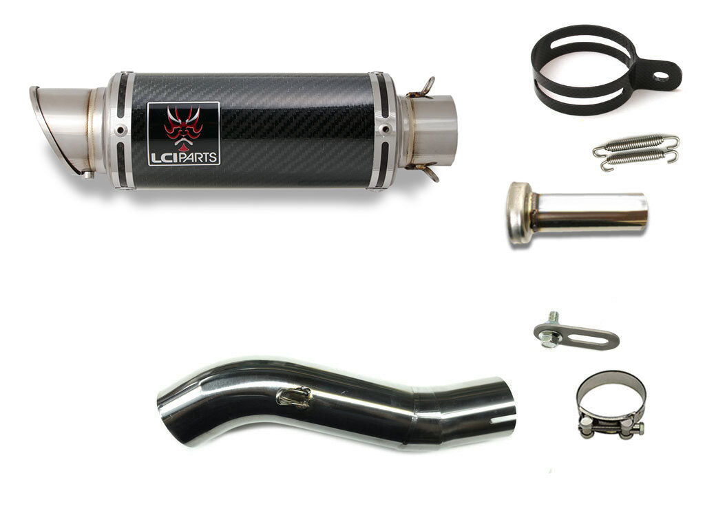 HONDA CB250R 2018-2023 LCISHORT CARBON SLIP-ON MUFFLER