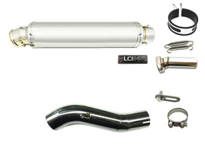 HONDA CB250R 2018-2023 LCIROUND STAINLESS steel SLIP-ON MUFFLER