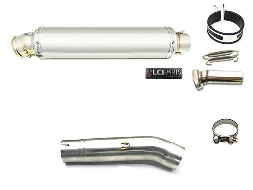 HONDA CB400SF CB400SB NC42 2007-2022 LCIPARTS LCI ROUND STAINLESS steel SLIP-ON MUFFLER