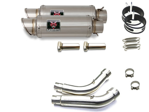 HONDA VTR1000SP2 RVT1000R RC51 SP2  LCISHORT STAINLESS steel SLIP-ON MUFFLER