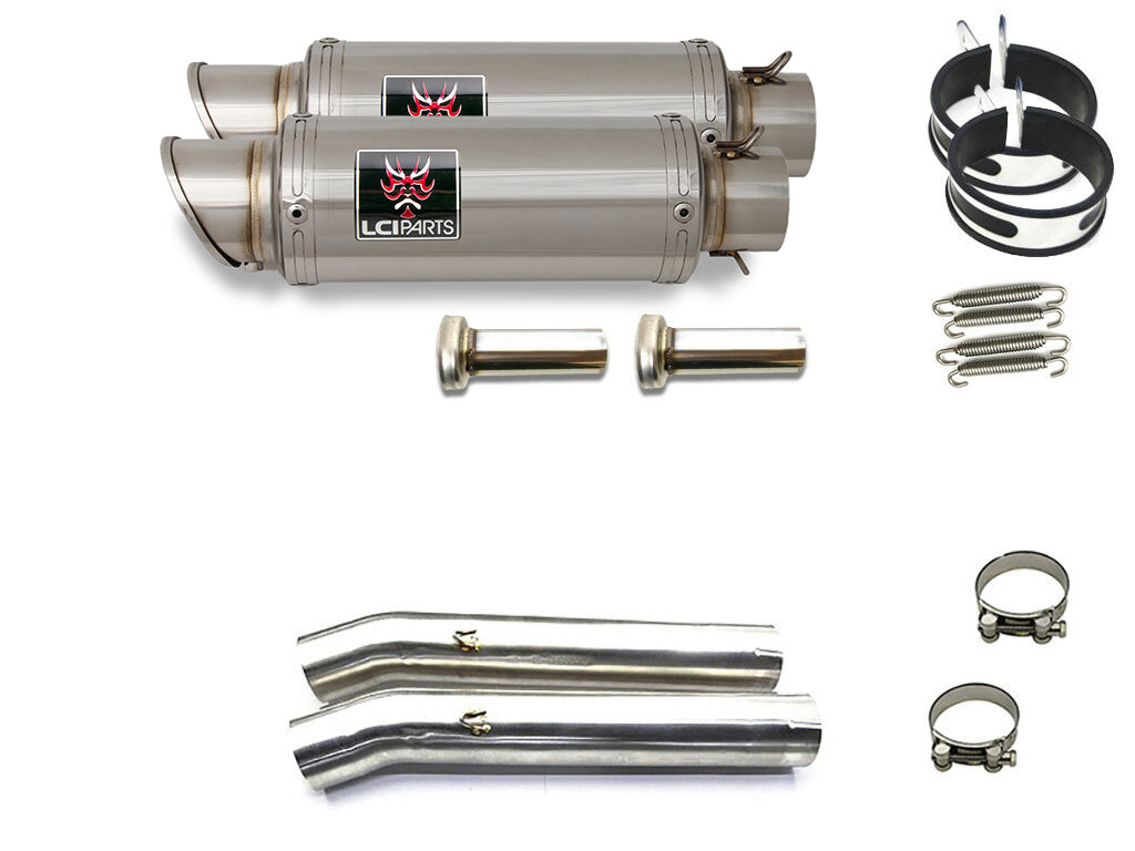 HONDA CBR1100XX X-11 1997-2007 LCISHORT STAINLESS steel SLIP-ON MUFFLER