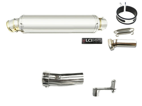 HONDA CRF1000L AFRICA TWIN 2016-2023 LCIROUND STAINLESS steel SLIP-ON MUFFLER