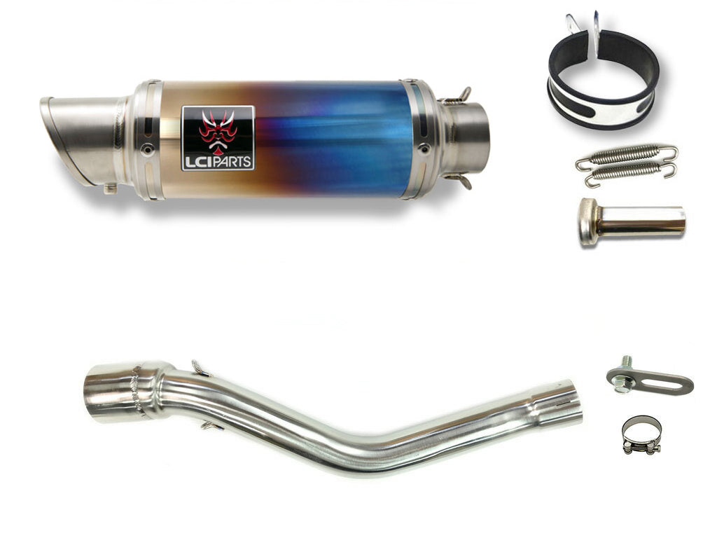 HONDA CRF250L CRF250 RALLY  2021-2023 MD47  LCISHORT TITANIUM SLIP-ON MUFFLER