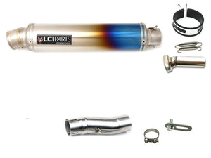 HONDA INTEGRA 2012-2016 LCIROUND TITANIUM SLIP-ON MUFFLER