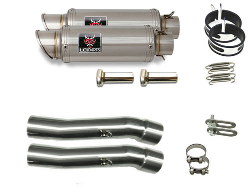 HONDA VT250F/FE 1982-1985 LCISHORT STAINLESS steel SLIP-ON MUFFLER