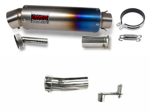 Honda CRF1000L AFRICA TWIN 2016-2019 TITANIUM GP Slip-on muffler - DANMOTO EXHAUSTS