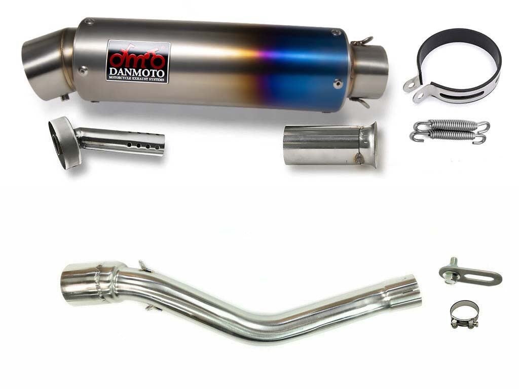 Honda CRF250L CRF250M 2012-2016 (MD38) TITANIUM GP Slip-on muffler - DANMOTO EXHAUSTS