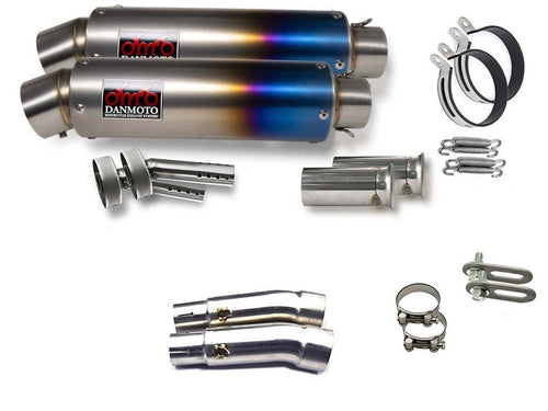 Honda Hornet900 CB900 HORNET 2001- SC48 TITANIUM GP Slip-on muffler - DANMOTO EXHAUSTS