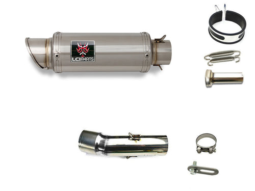 KAWASAKI ER-4N/F 2006-2013 ER-6N/F 2006-2011 LCISHORT STAINLESS steel SLIP-ON MUFFLER