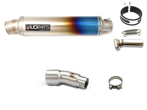 Kasawaki NINJA250R 300R 2008-2012 LCIROUND TITANIUM SLIP-ON MUFFLER