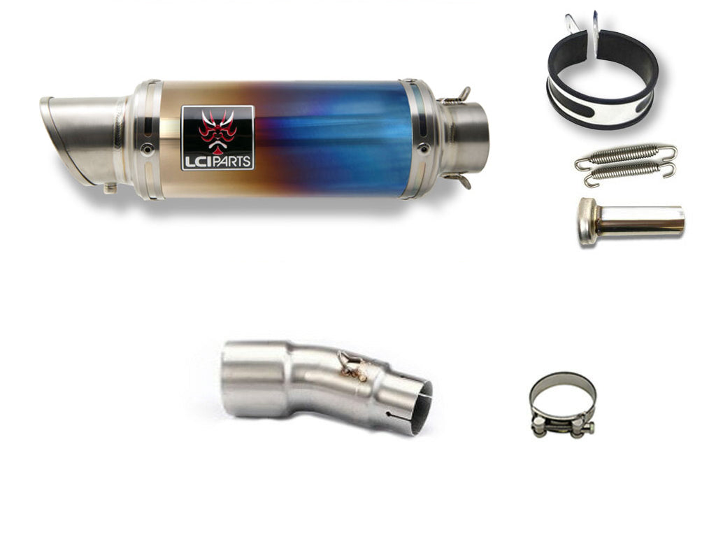 Kasawaki NINJA250R 300R 2008-2012 LCISHORT TITANIUM SLIP-ON MUFFLER