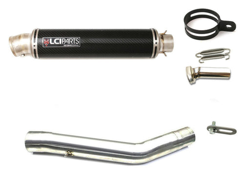 KAWASAKI Z750 2007-2012 LCIROUND TITANIUMDry carbon SLIP-ON MUFFLER