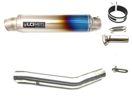 KAWASAKI Z750 2007-2012 LCIROUND TITANIUM SLIP-ON MUFFLER