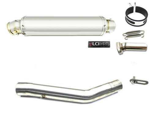 KAWASAKI Z750 2007-2012 LCIROUND STAINLESS steel SLIP-ON MUFFLER