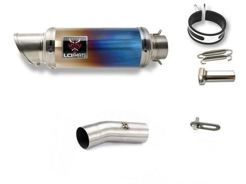 KAWASAKI ZX6R ZX-6R 2009-2012 LCISHORT TITANIUM SLIP-ON MUFFLER