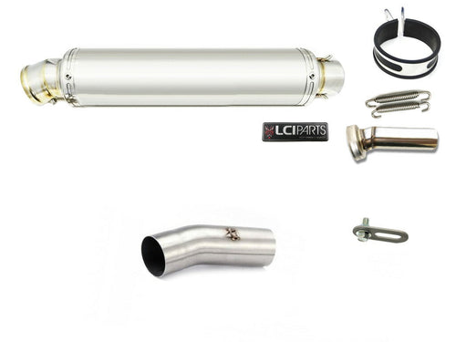 KAWASAKI ZX6R ZX-6R 2013-2022 LCIPARTS LCI ROUND STAINLESS steel SLIP-ON MUFFLER