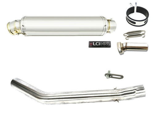 KAWASAKI ZX9R ZX-9R 2002-2003  LCIROUND STAINLESS steel SLIP-ON MUFFLER