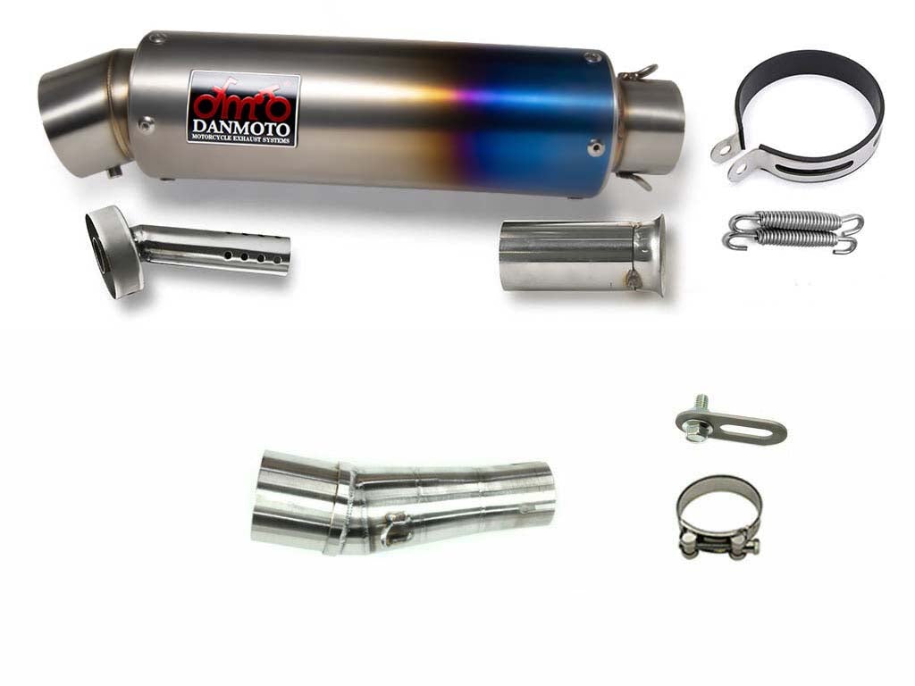 Kasawaki NINJA250 300 Z250 2013-2017 TITANIUM GP Slip-on muffler - DANMOTO EXHAUSTS