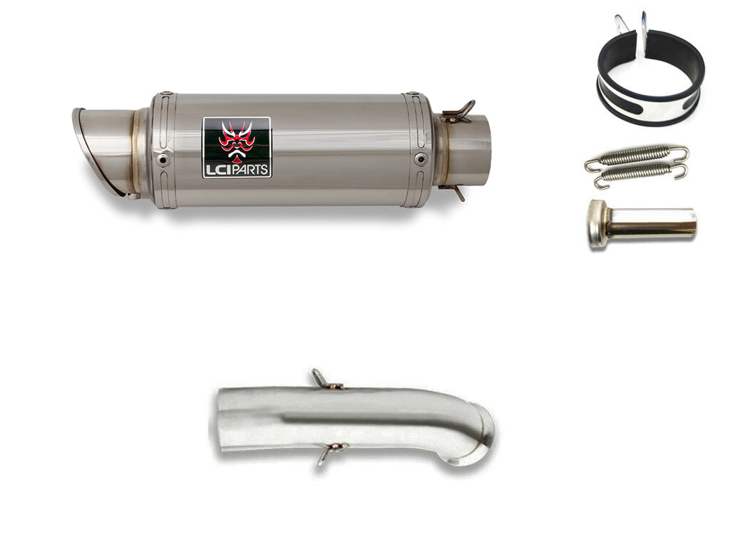 KTM DUKE 125 200 2017-2019 LCISHORT STAINLESS steel SLIP-ON MUFFLER