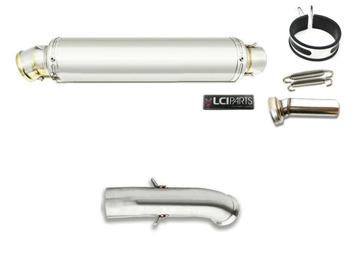 KTM DUKE 250 390 2017-2019 LCIROUND STAINLESS steel SLIP-ON MUFFLER