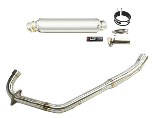 KTM DUKE 690 2016-2022 LCIROUND STAINLESS steel Silencer Stainless Full Exhaust Muffler