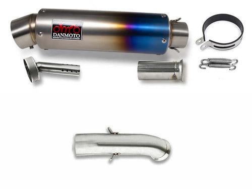 KTM DUKE 250 390 2017-2019 TITANIUM GP Slip-on muffler - DANMOTO EXHAUSTS