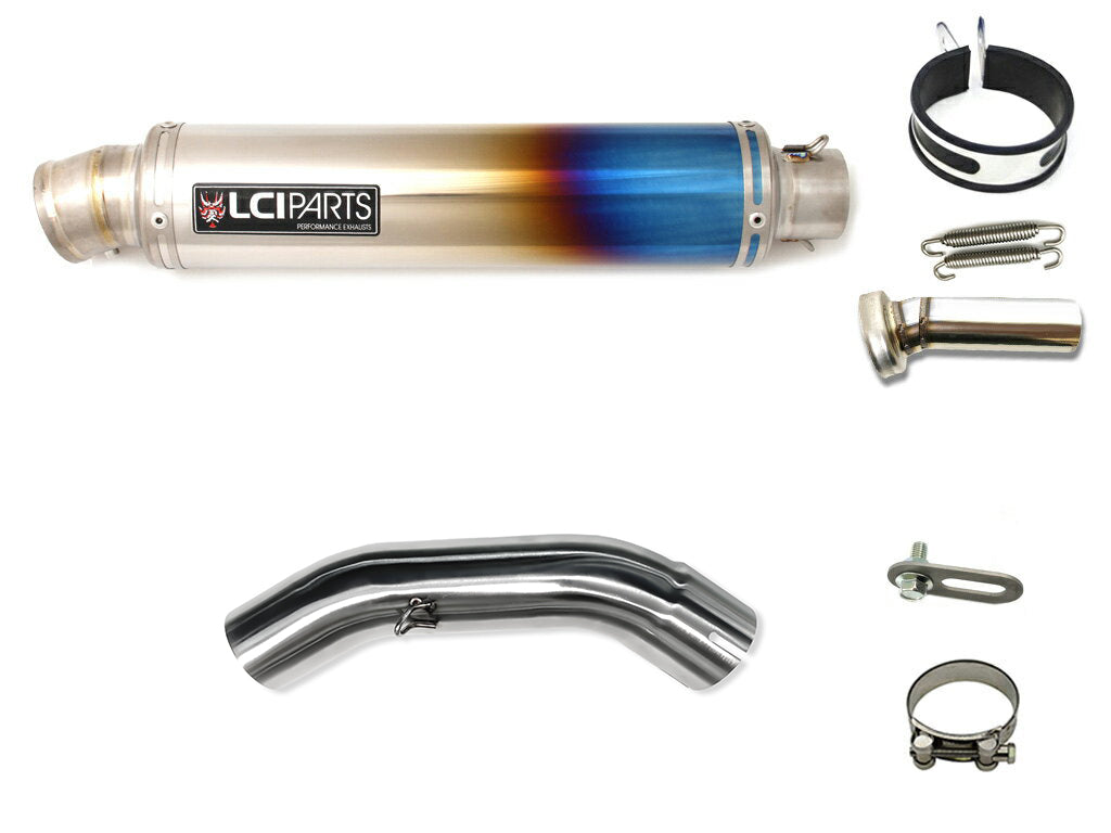 KTM DUKE125 DUKE200 DUKE250 DUKE390 2020-2023 LCIPARTS LCI ROUND TITANIUM SLIP-ON MUFFLER