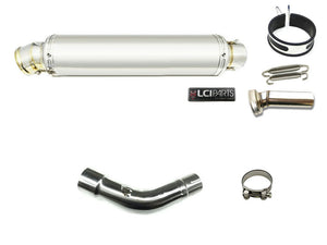 HONDA REBEL250 2017-2022 LCIPARTS LCIPARTS  ROUND STAINLESS SLIP-ON MUFFLER