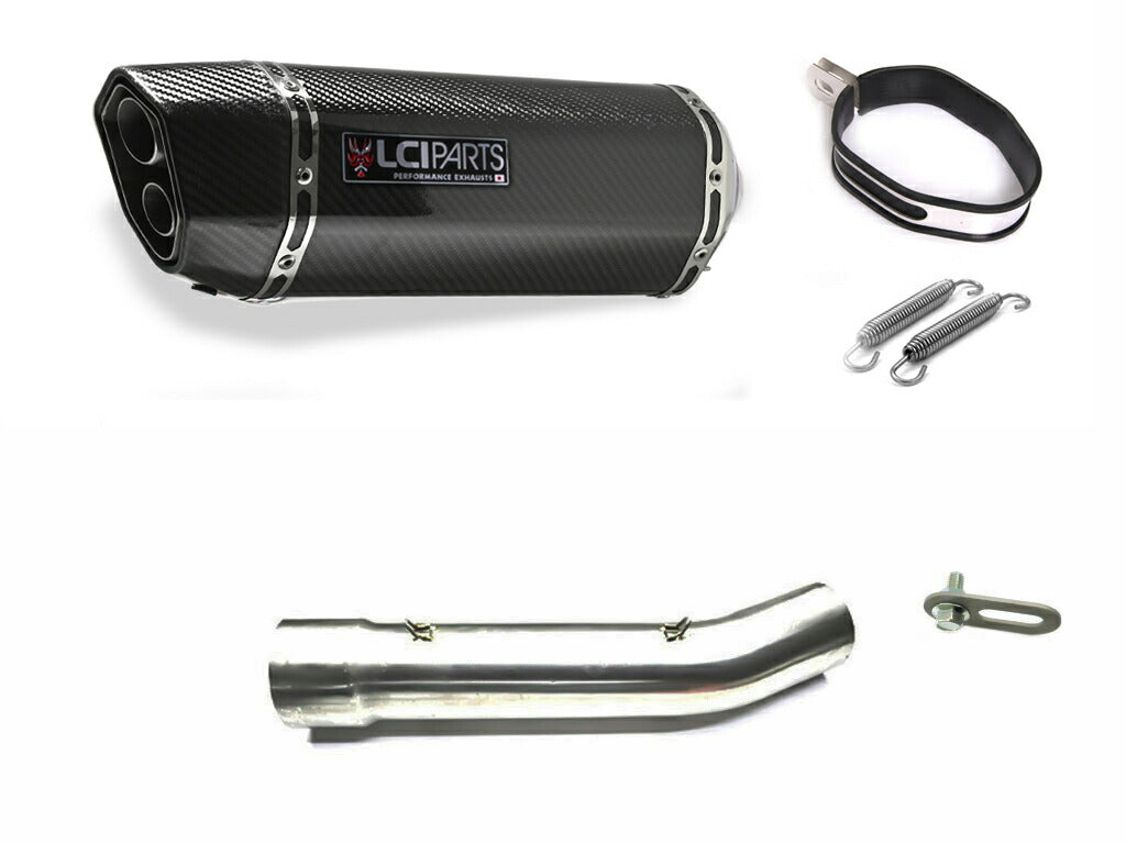 Aprilia RSV Mille 1998-2003 LCIPARTS TWINEND CARBON  SLIP-ON MUFFLER