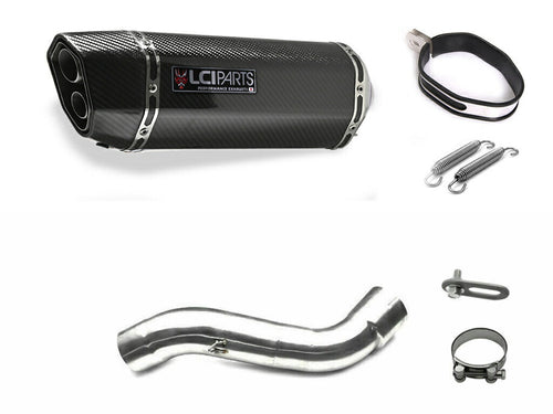 Aprilia RSV4 2009-2016 LCIPARTS TWINEND CARBON  SLIP-ON MUFFLER