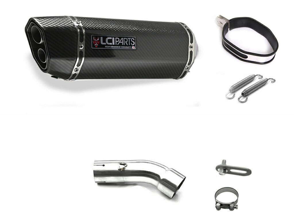 BMW C600 SPORT 2012-2015  LCIPARTS TWINEND CARBON  SLIP-ON MUFFLER